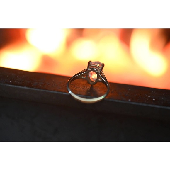 Size 5 14k Gold Diamond Ring, Raw Diamond Engagement Ring, Solid Gold En… - Picture 4 of 4